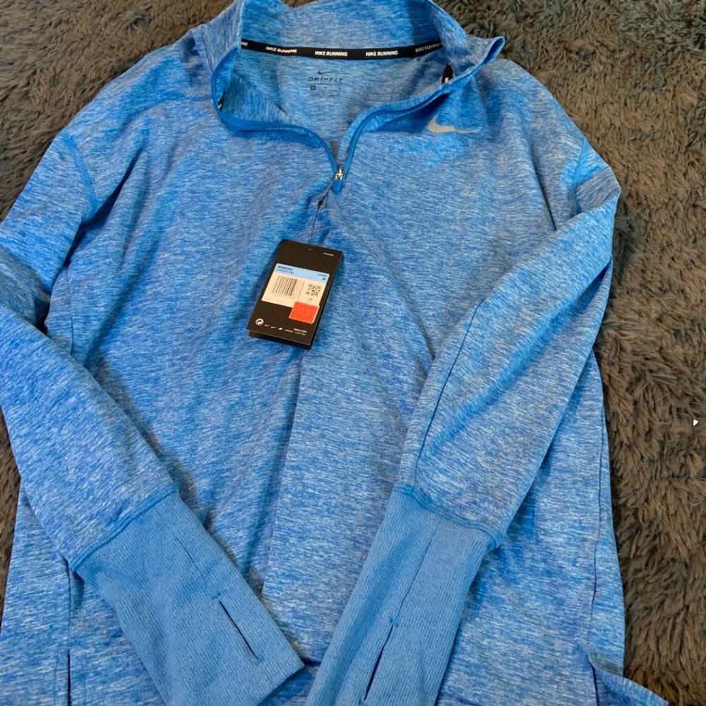 NWT Nike womens running sweat shirts M sky blue